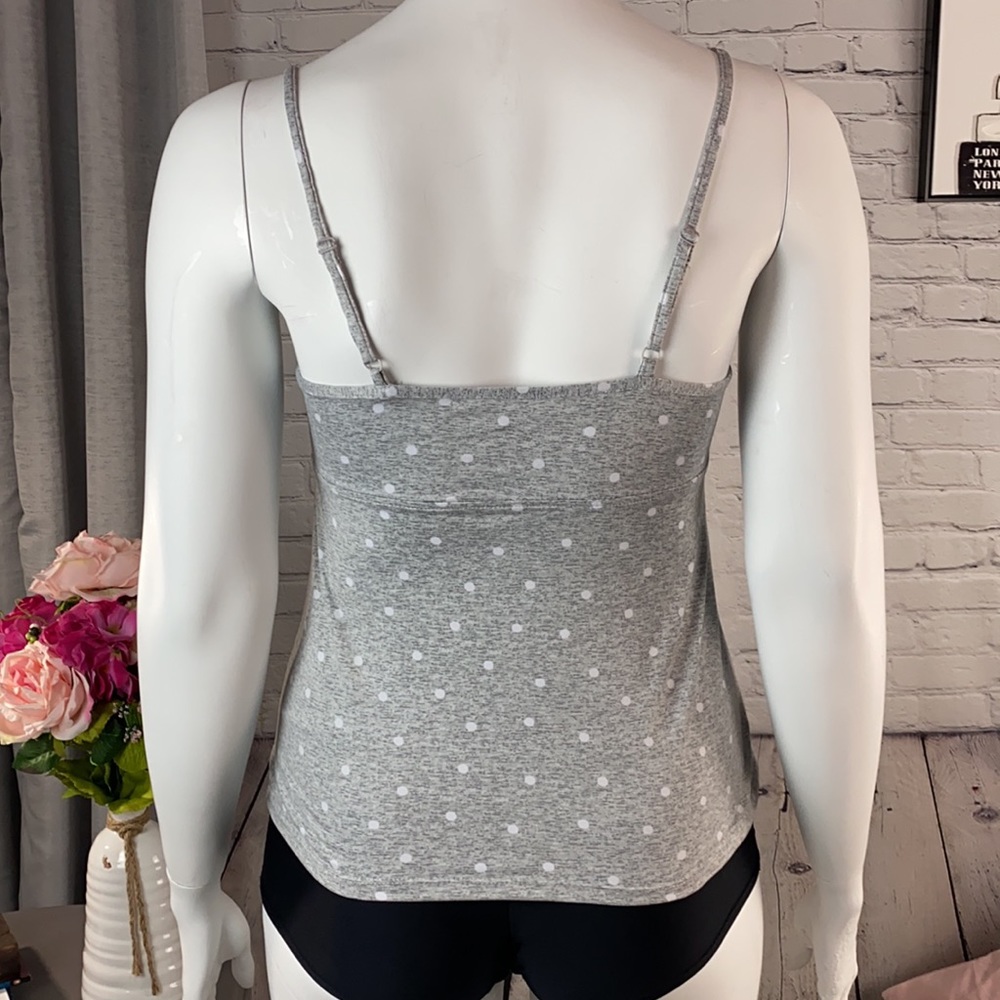 Laura Ashley Gray/White/Pink Sleepwear Size: Large - Picture 5 of 16